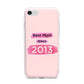Pink Best Mum iPhone 7 Bumper Case on Silver iPhone