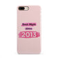 Pink Best Mum iPhone 8 Plus 3D Snap Case on Gold Phone