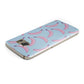 Pink Blue Bannana Fruit Samsung Galaxy Case Top Cutout