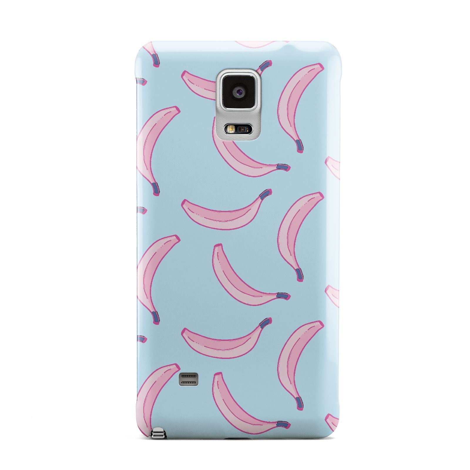 Pink Blue Bannana Fruit Samsung Galaxy Note 4 Case