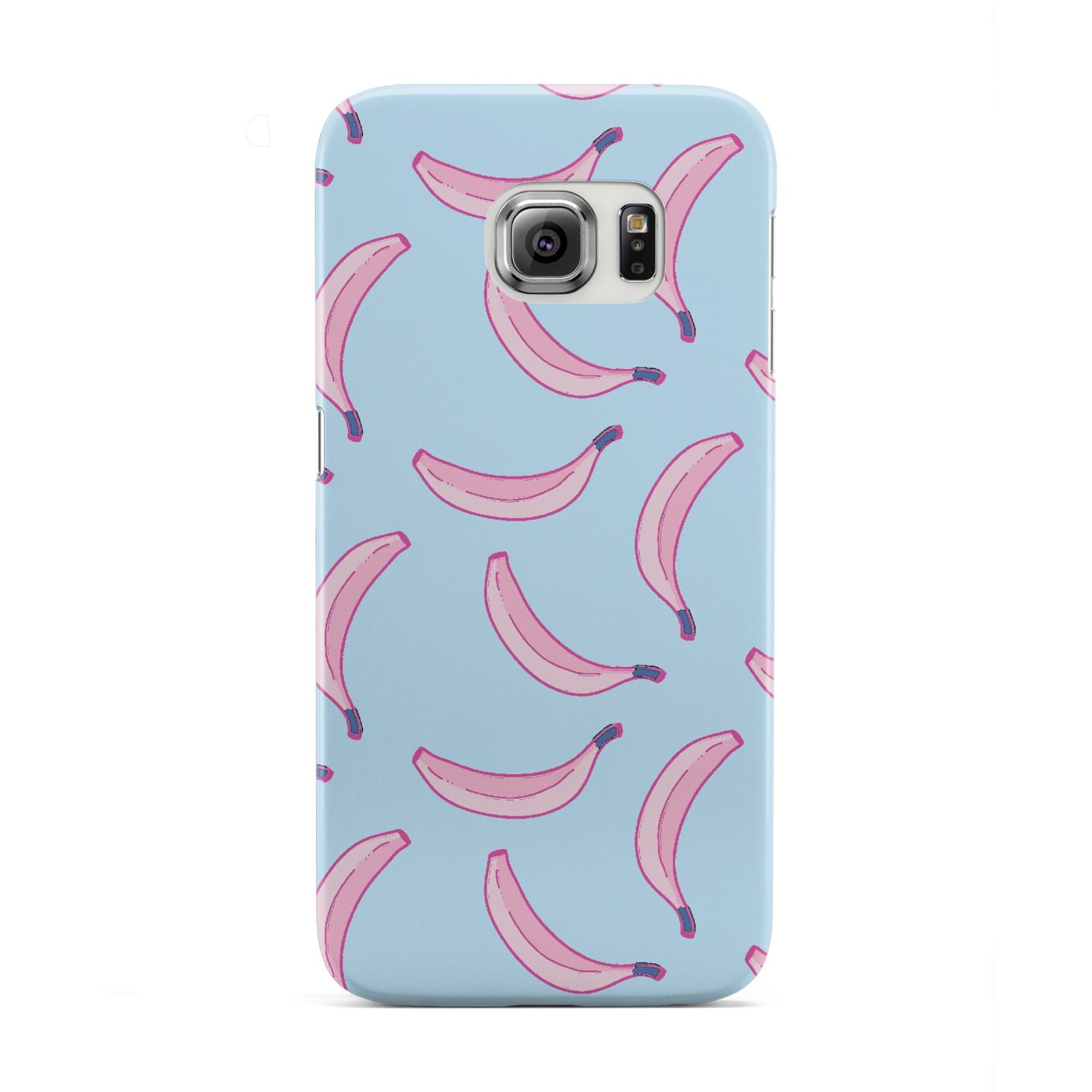 Pink Blue Bannana Fruit Samsung Galaxy S6 Edge Case