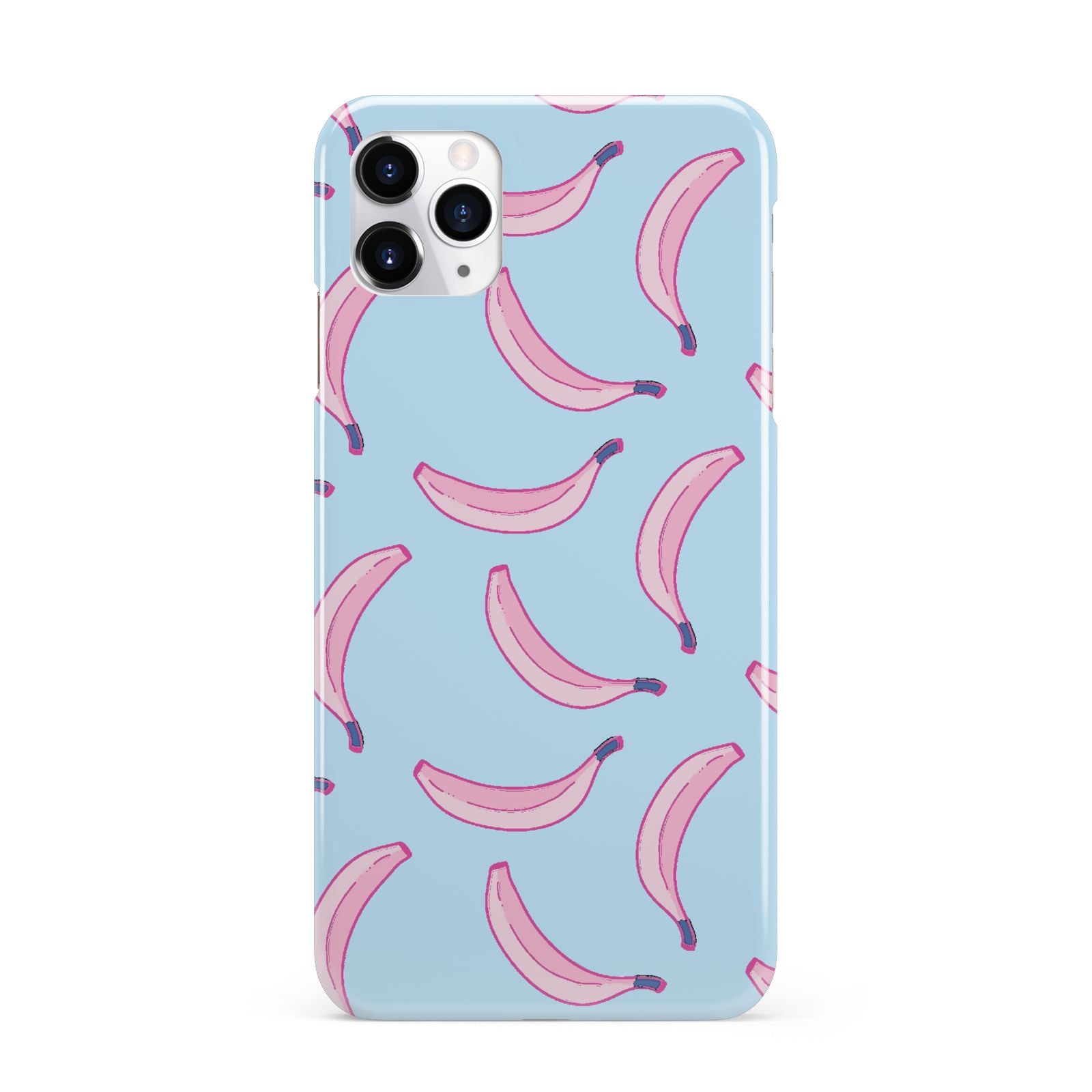 Pink Blue Bannana Fruit iPhone 11 Pro Max 3D Snap Case
