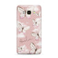 Pink Butterflies Personalised Samsung Galaxy J7 2016 Case on gold phone