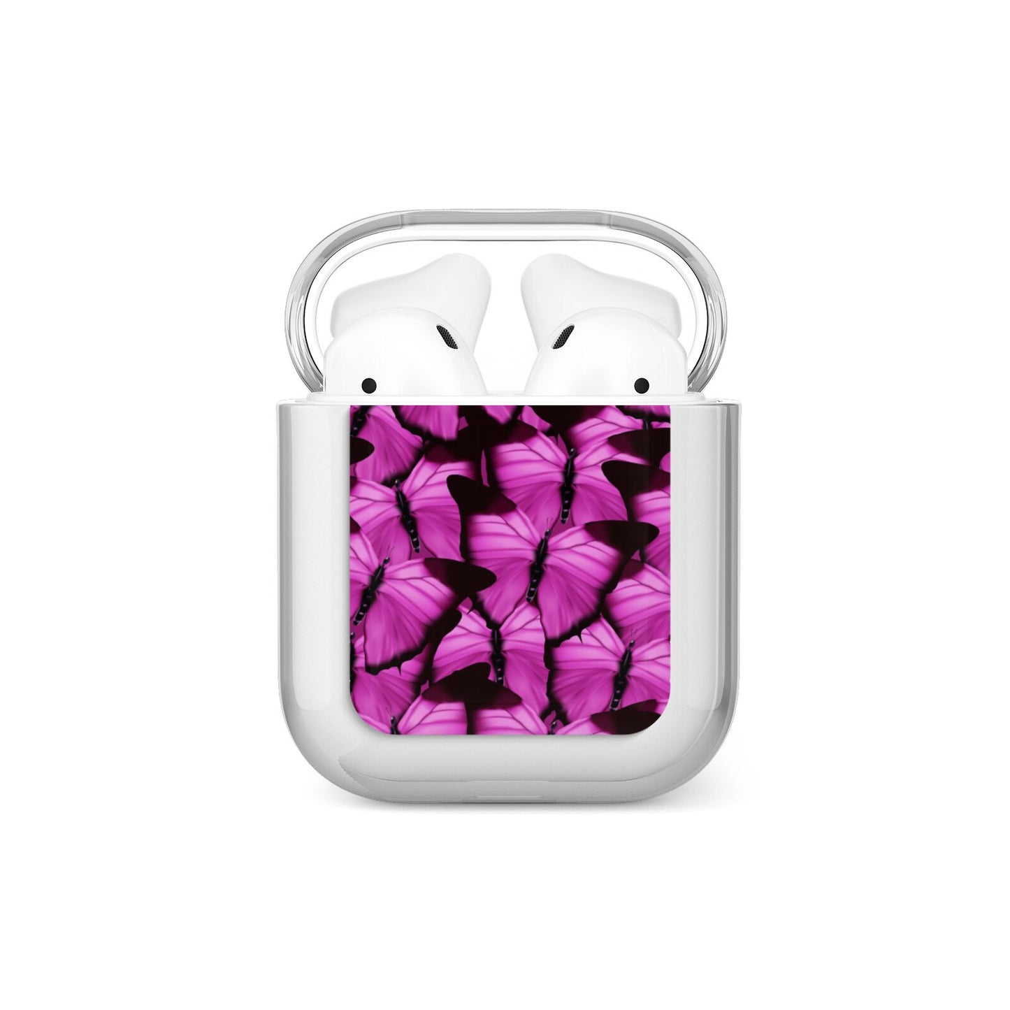 Pink Butterfly AirPods Case