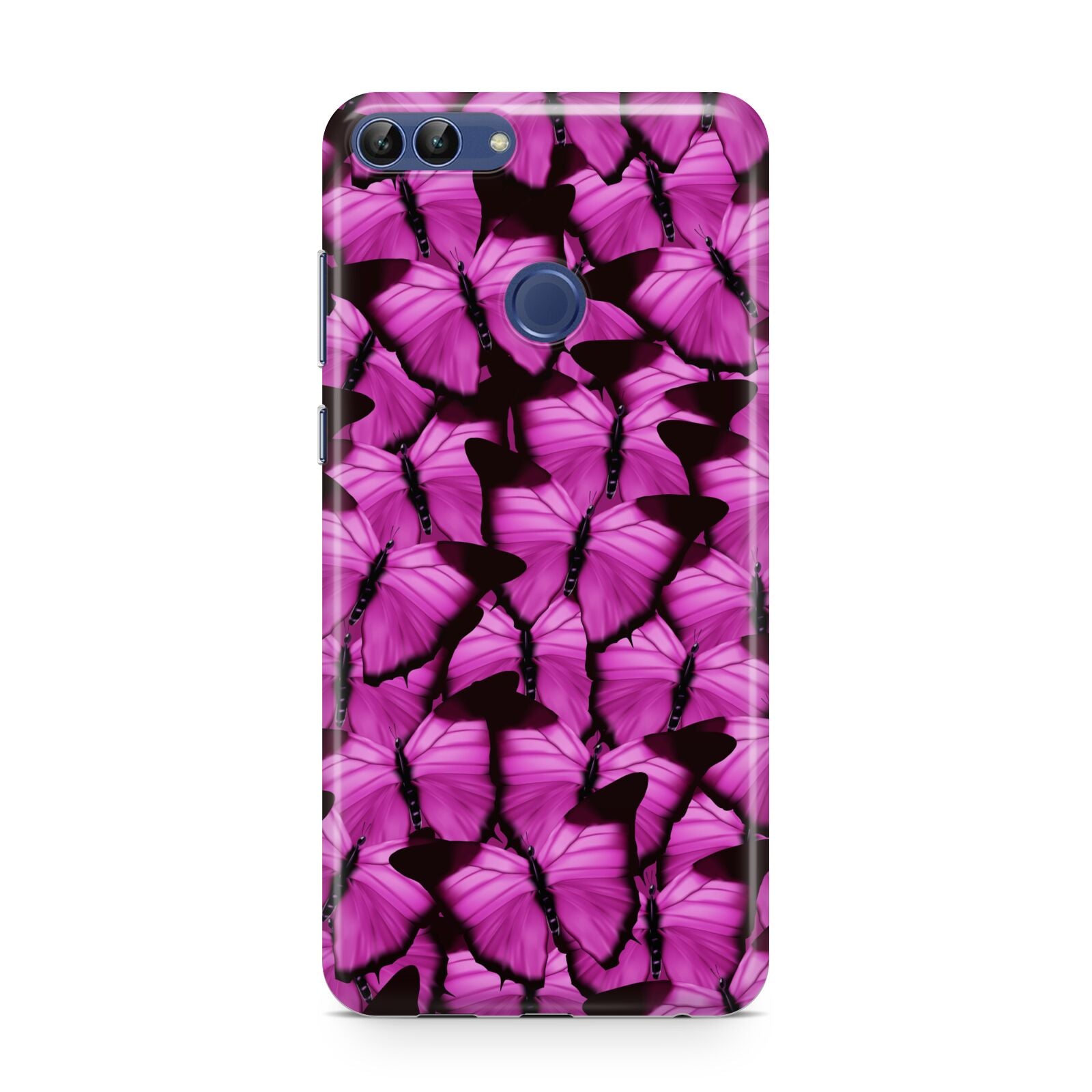 Pink Butterfly Huawei P Smart Case