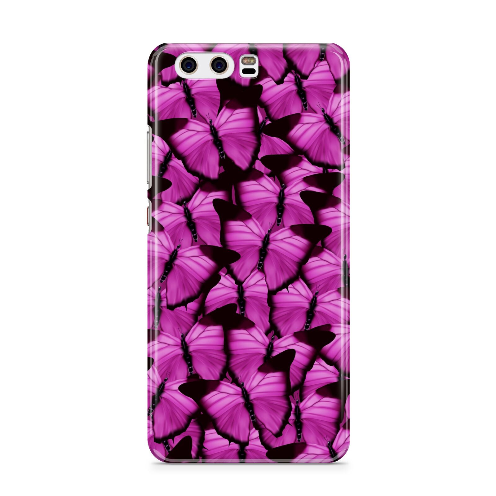 Pink Butterfly Huawei P10 Phone Case
