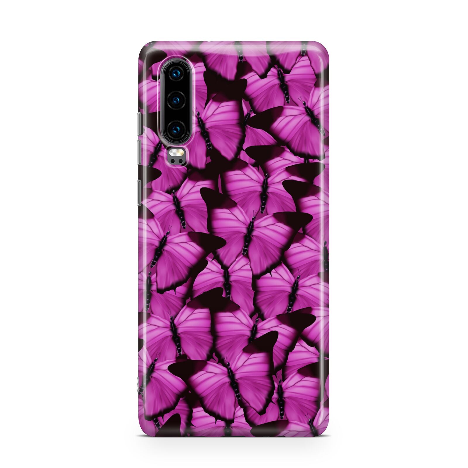 Pink Butterfly Huawei P30 Phone Case