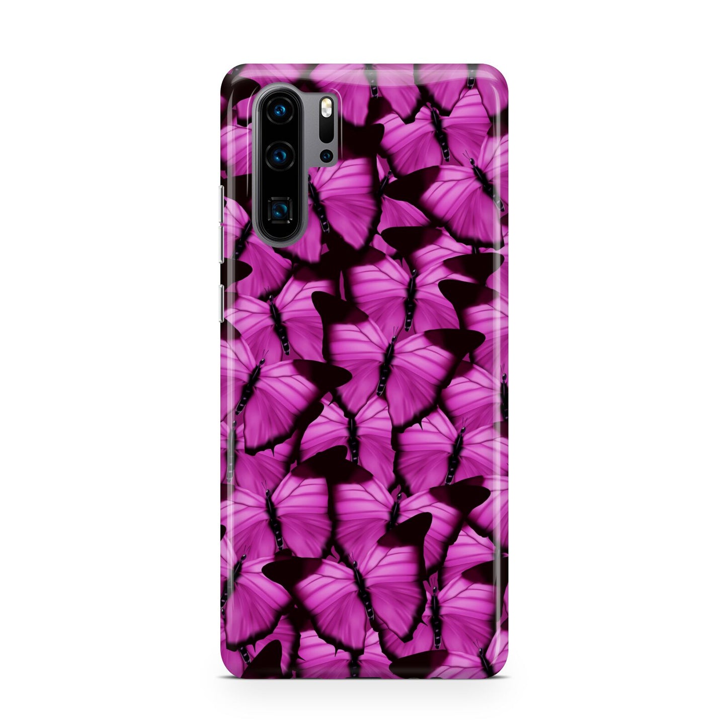 Pink Butterfly Huawei P30 Pro Phone Case