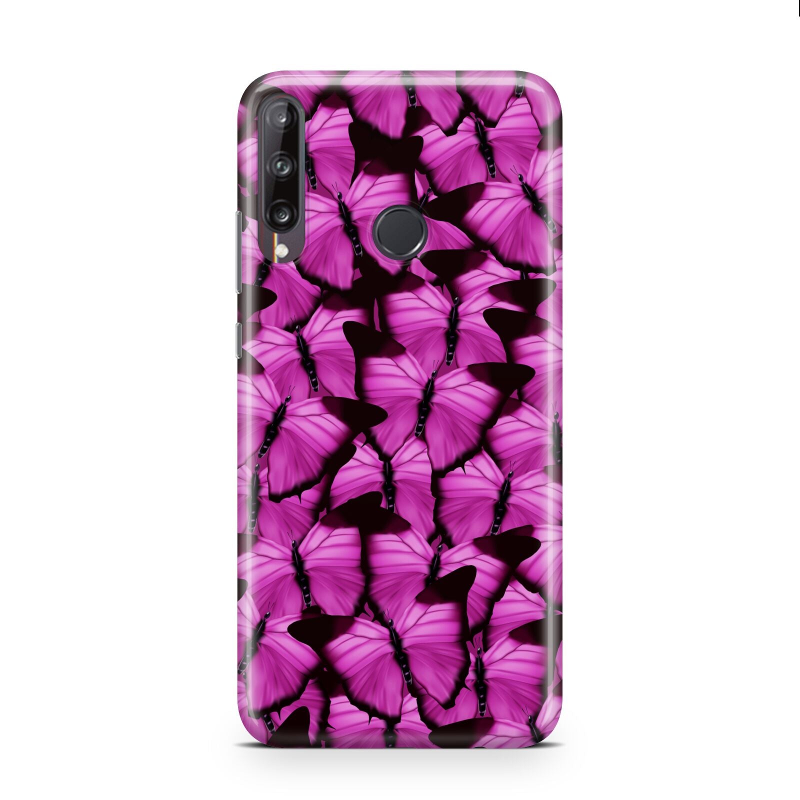 Pink Butterfly Huawei P40 Lite E Phone Case