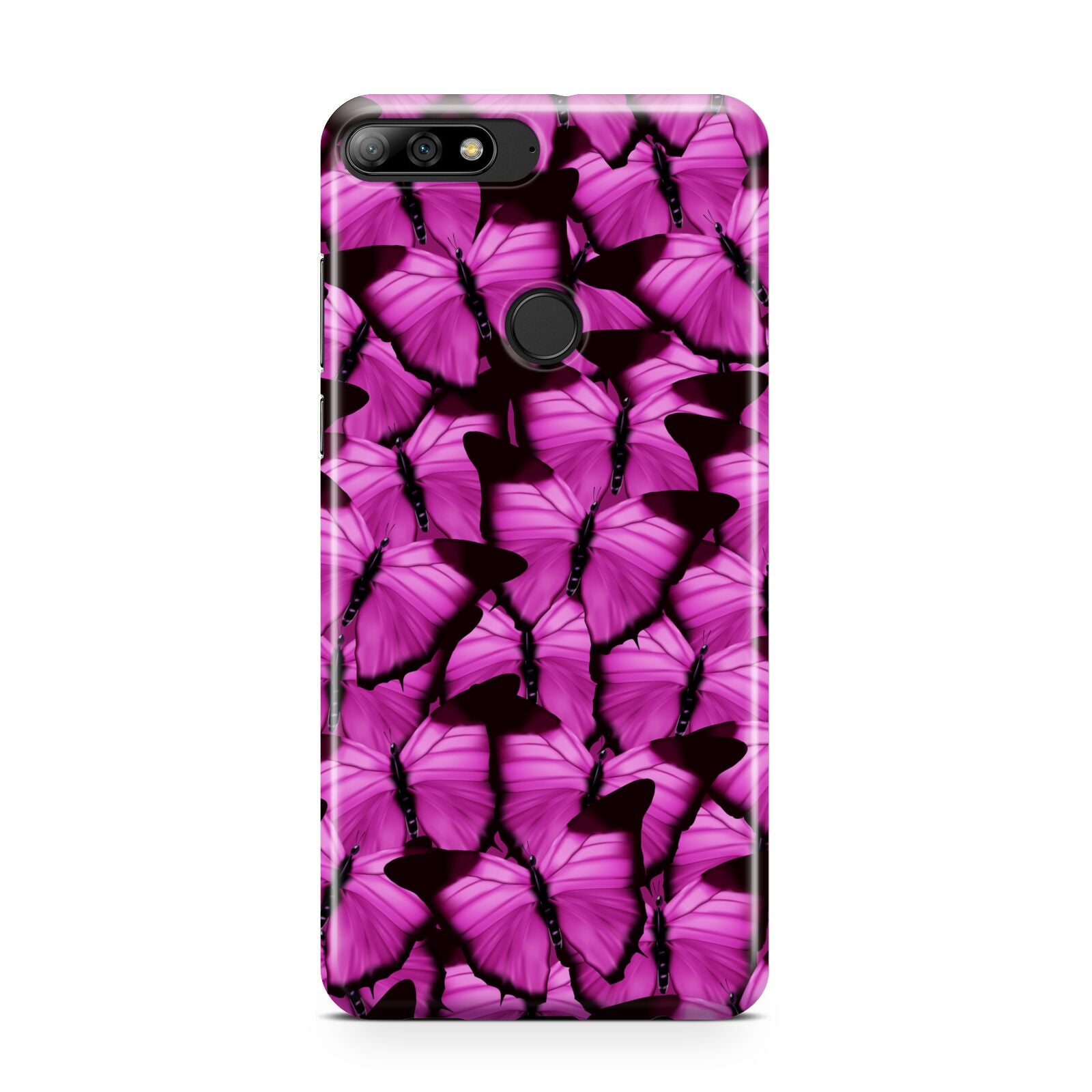 Pink Butterfly Huawei Y7 2018