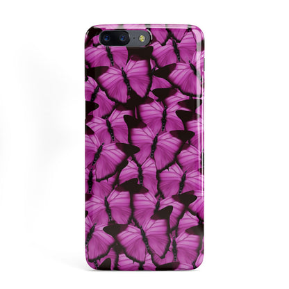 Pink Butterfly OnePlus Case