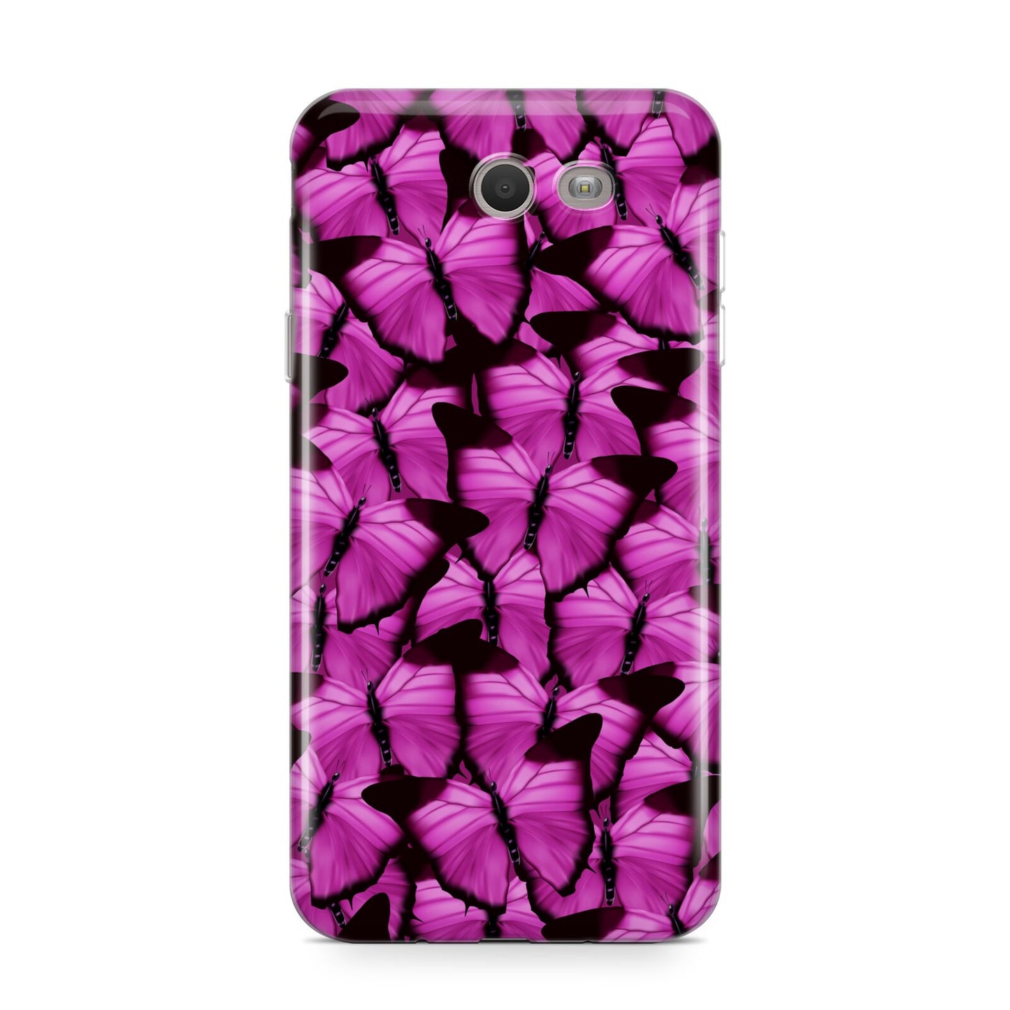 Pink Butterfly Samsung Galaxy J7 2017 Case