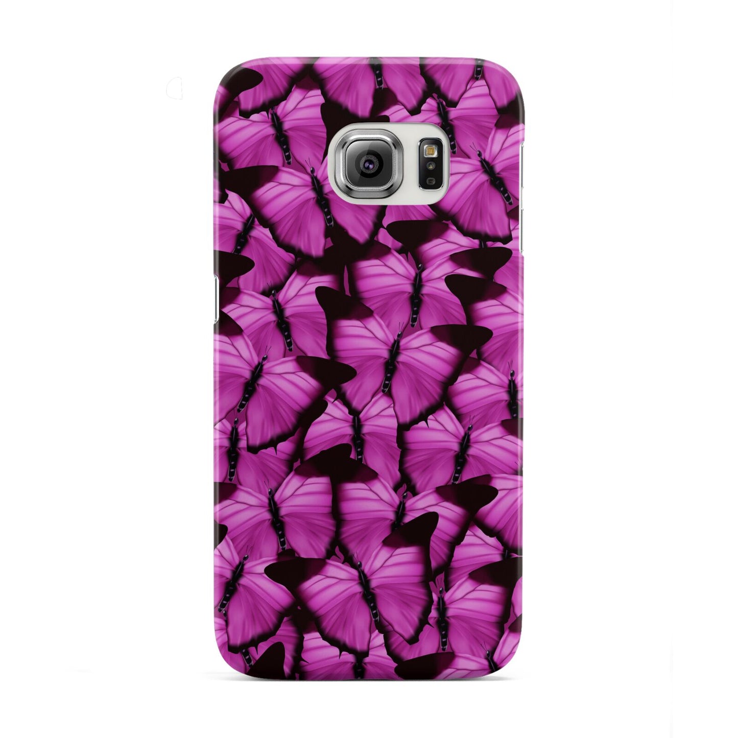 Pink Butterfly Samsung Galaxy S6 Edge Case