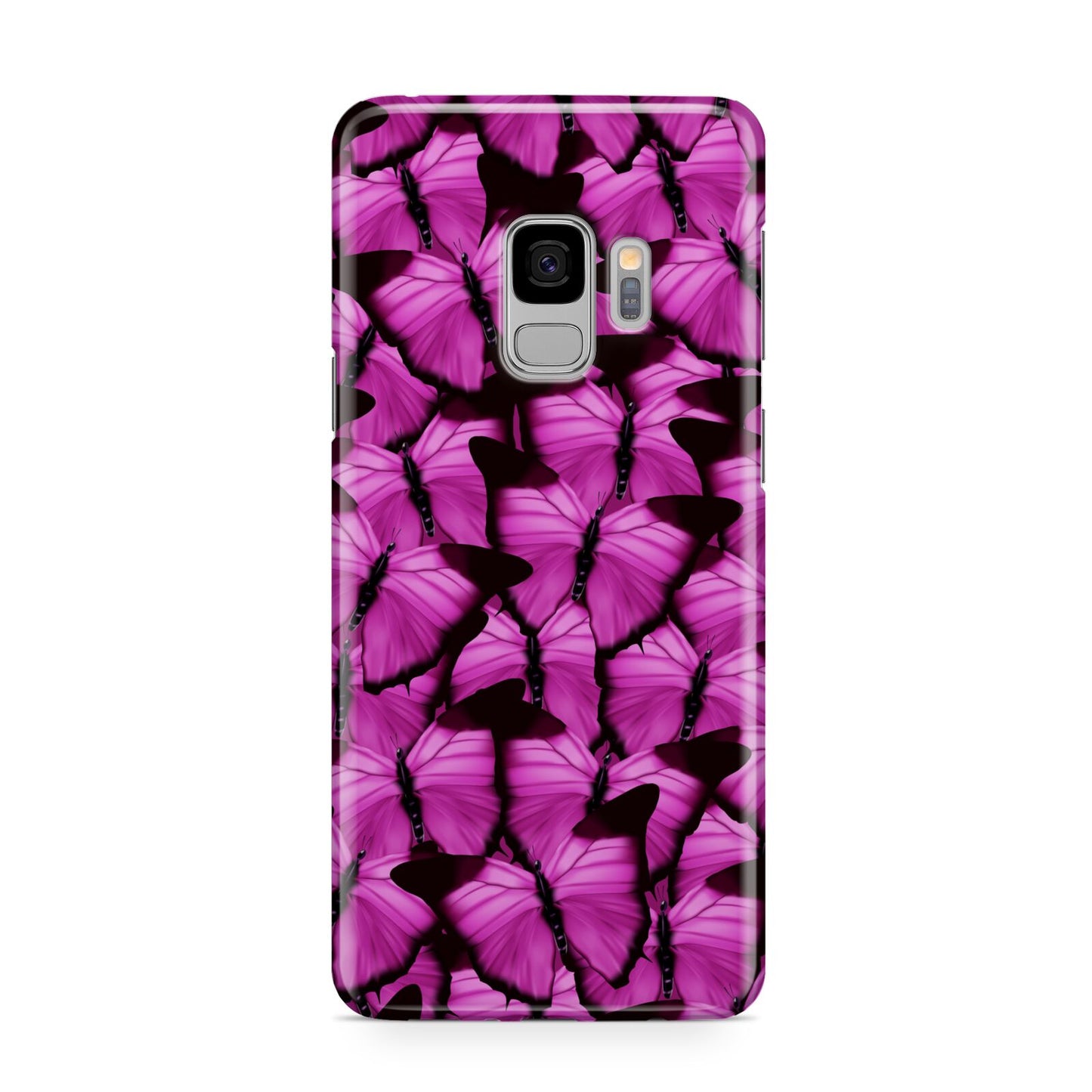 Pink Butterfly Samsung Galaxy S9 Case