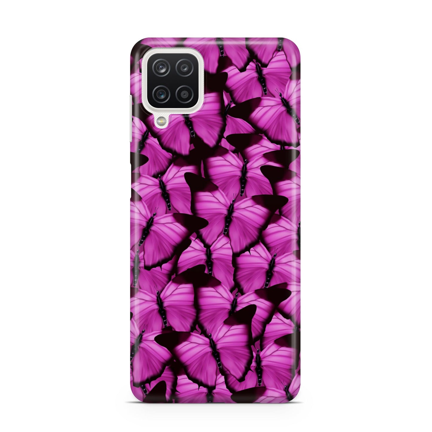 Pink Butterfly Samsung M12 Case