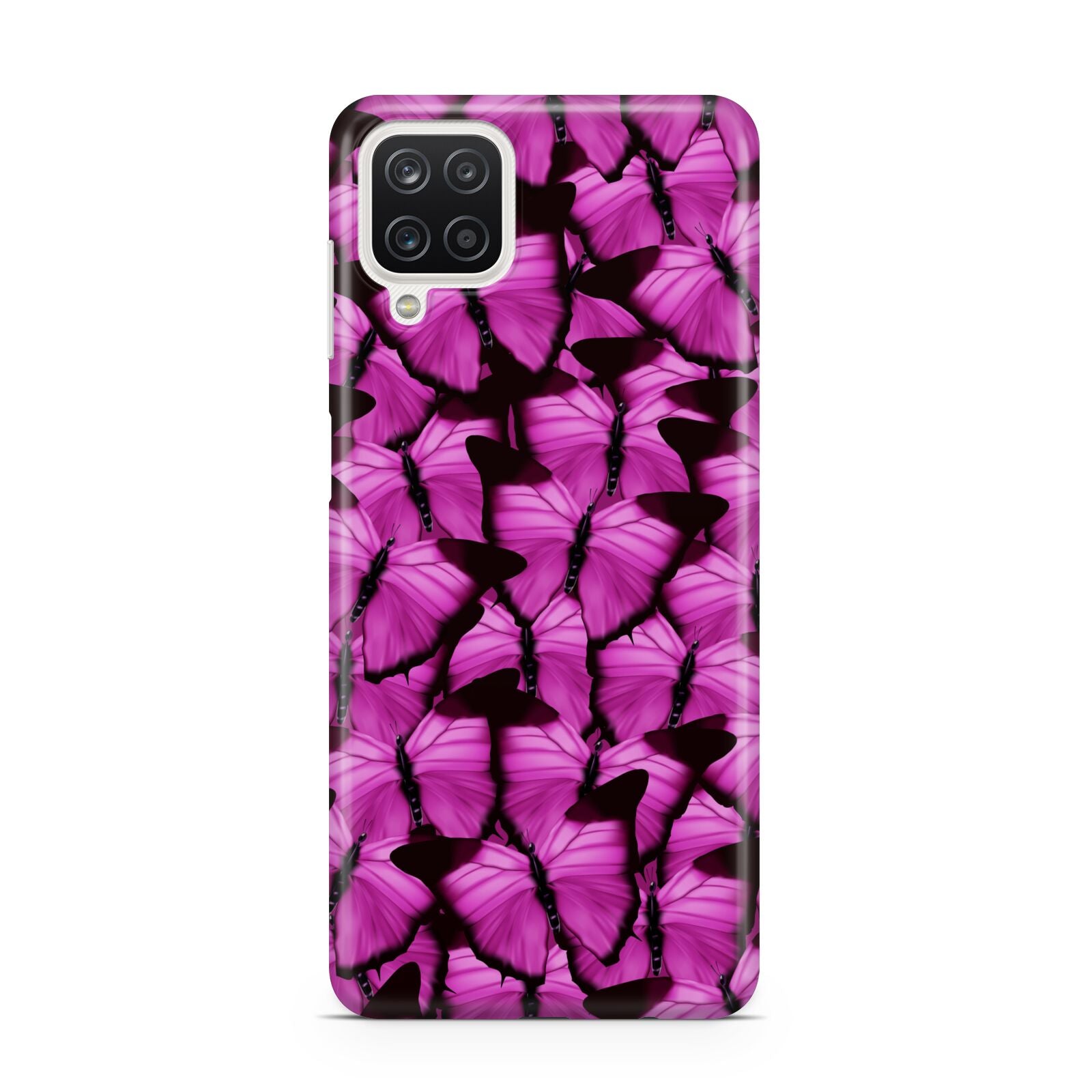 Pink Butterfly Samsung M12 Case
