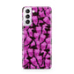 Pink Butterfly Samsung S21 Case