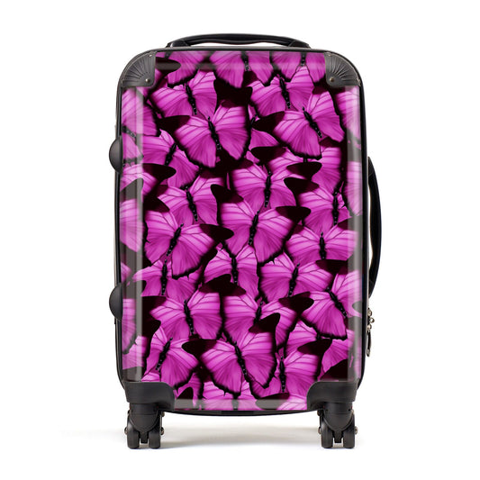 Pink Butterfly Suitcase
