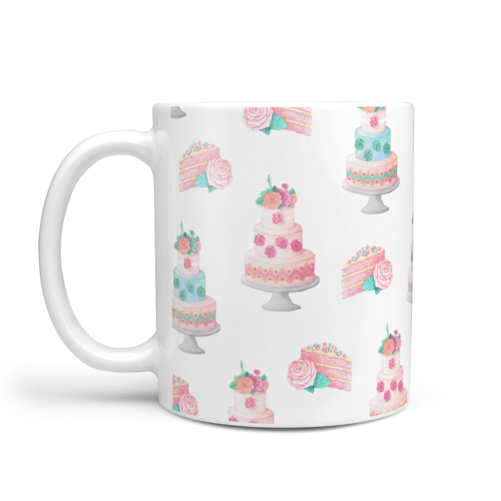 Pink Cake Print 10oz Mug Alternative Image 1