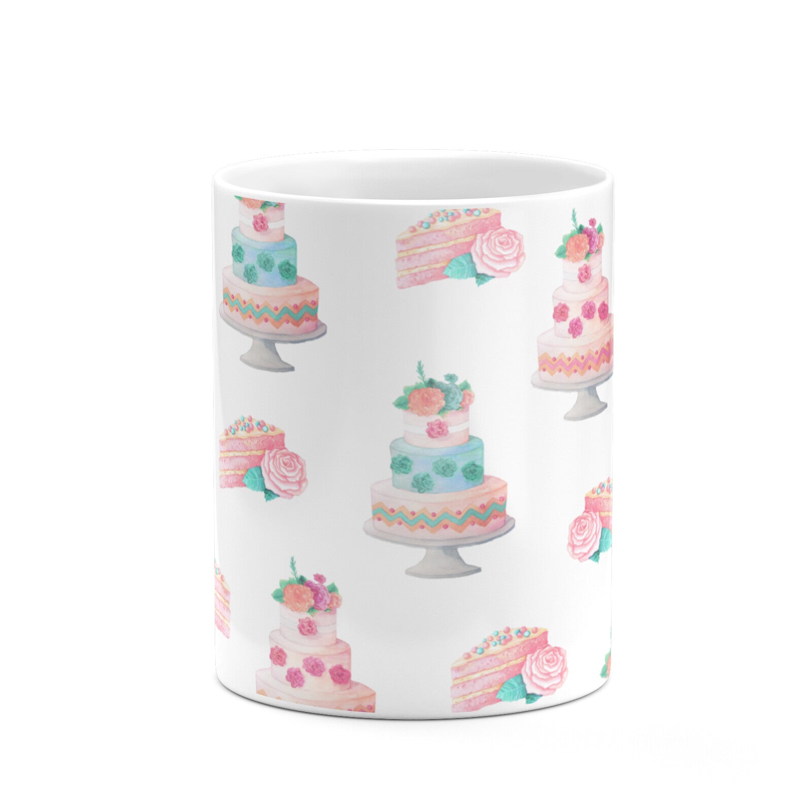Pink Cake Print 10oz Mug Alternative Image 7