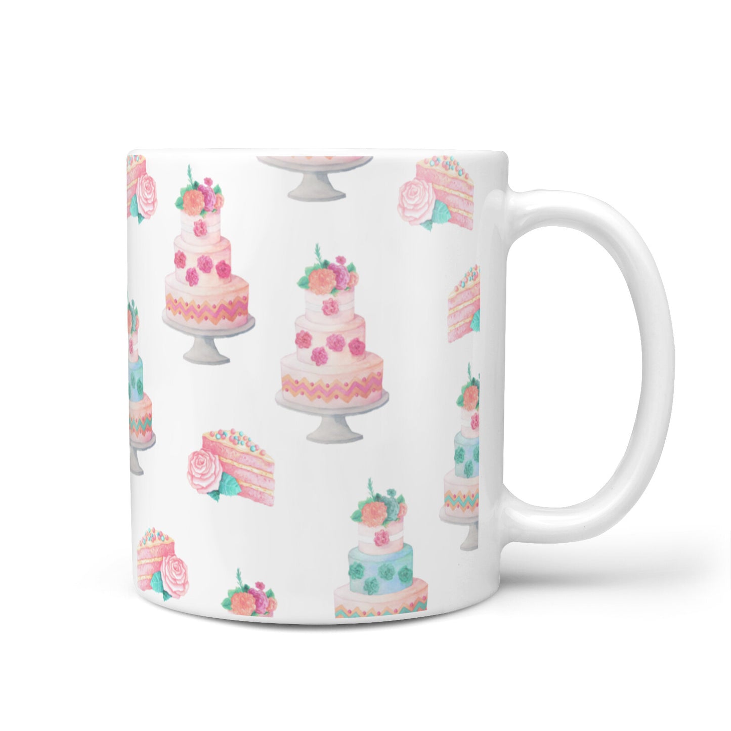 Pink Cake Print 10oz Mug