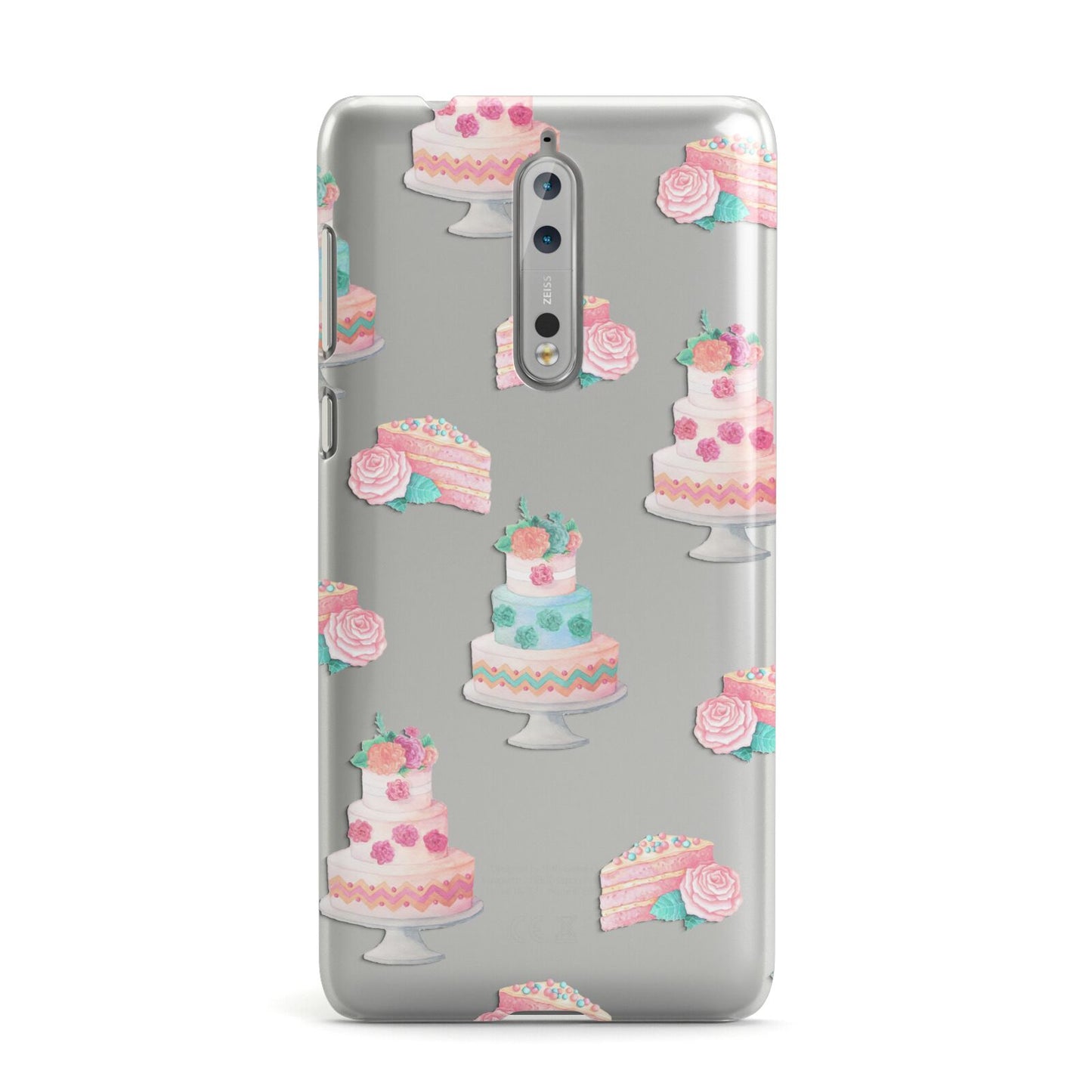 Pink Cake Print Nokia Case