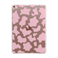 Pink Cow Print Apple iPad Rose Gold Case