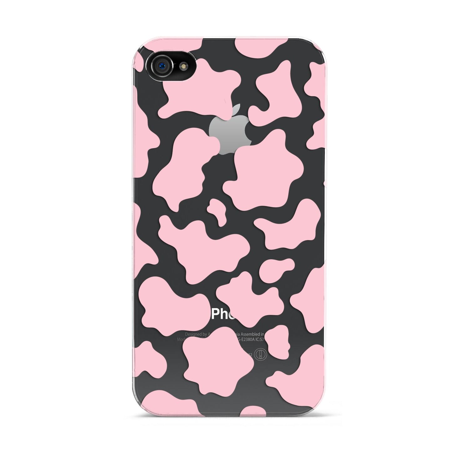Pink Cow Print Apple iPhone 4s Case