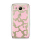 Pink Cow Print Huawei Y3 2017