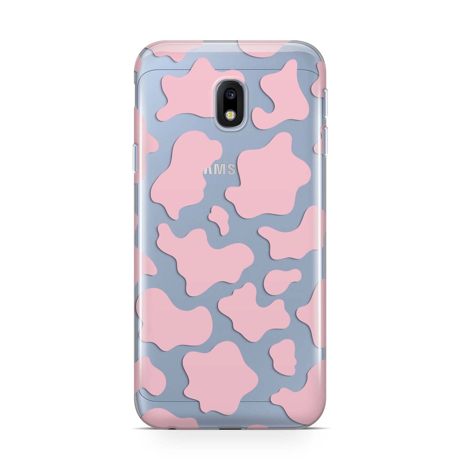 Pink Cow Print Samsung Galaxy J3 2017 Case