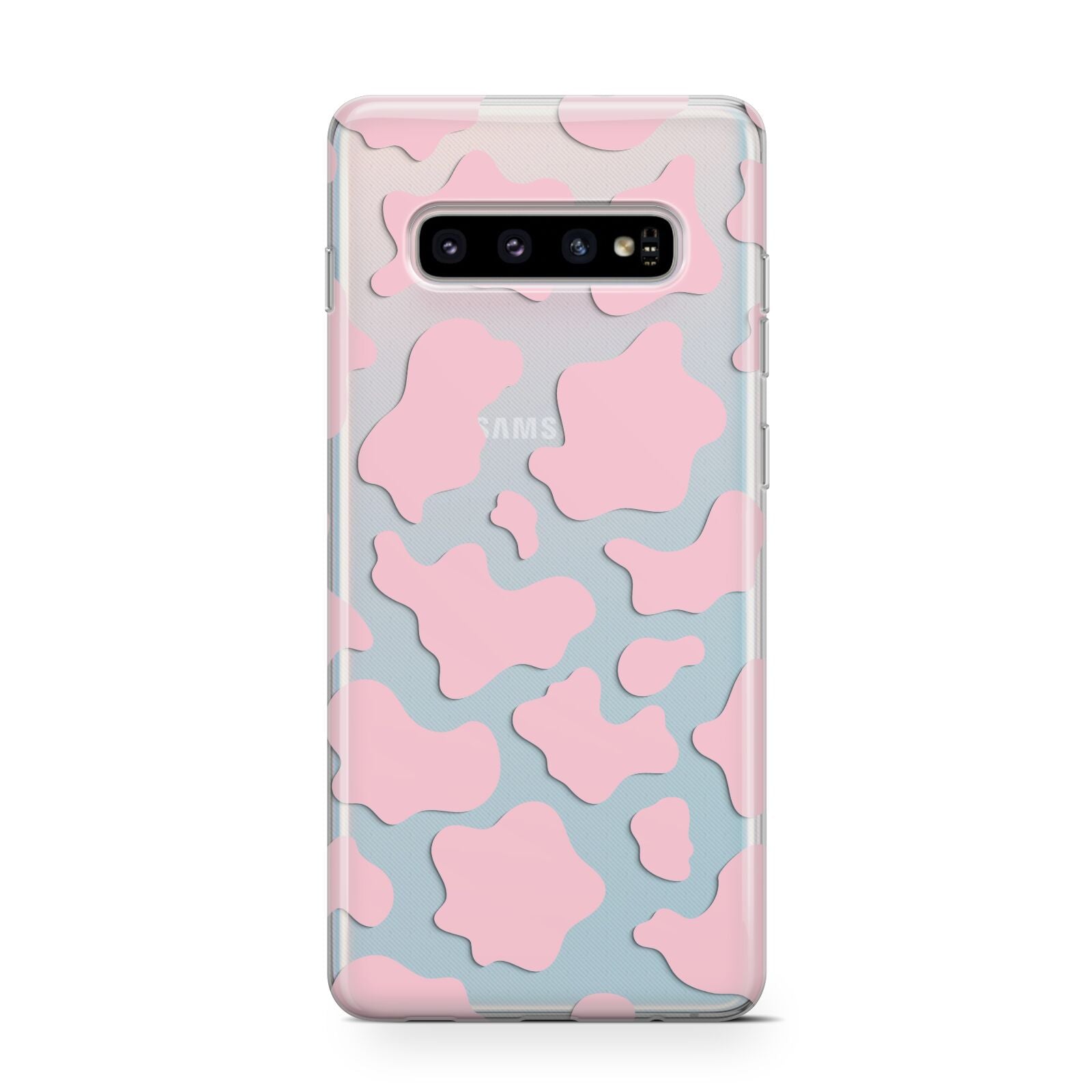 Pink Cow Print Samsung Galaxy S10 Case