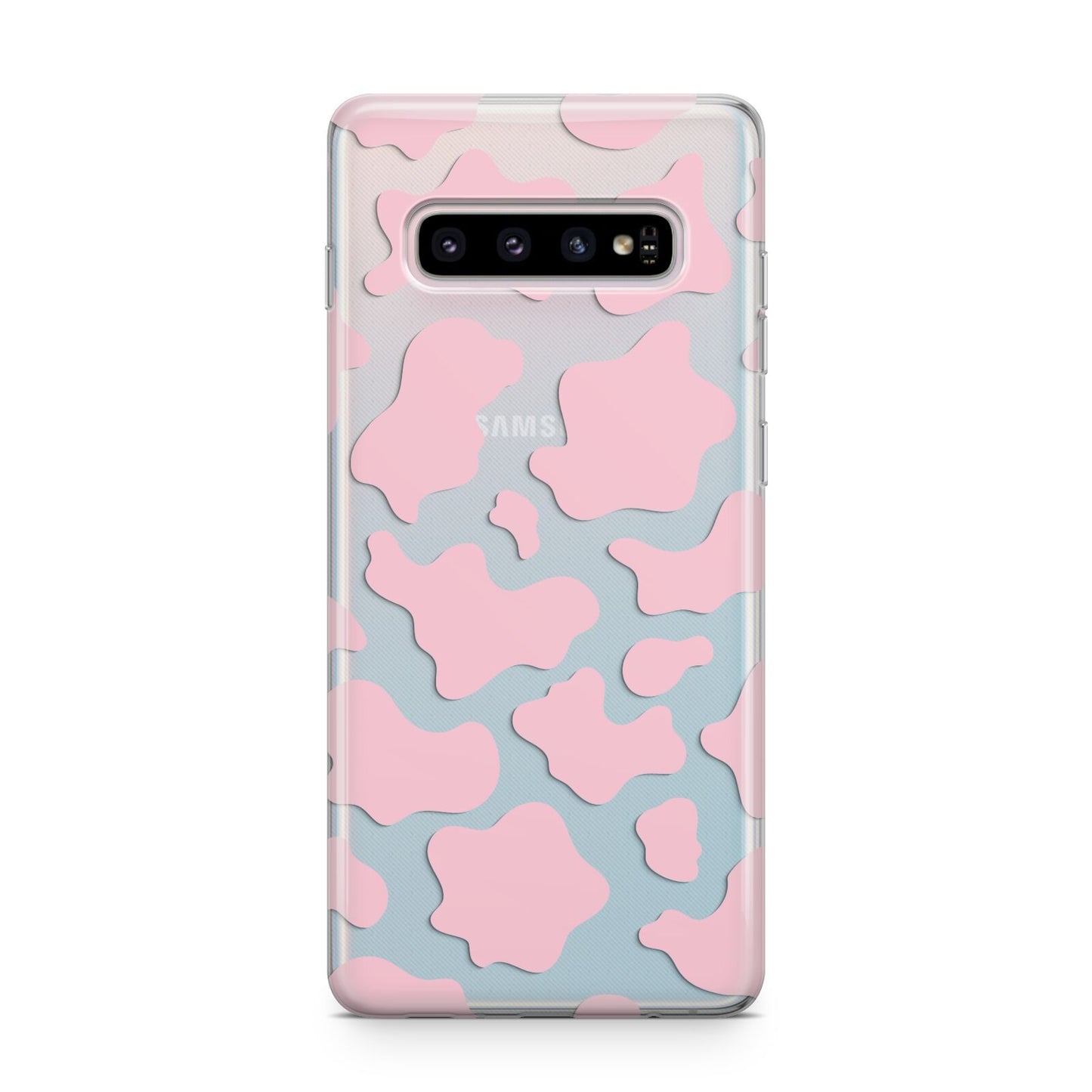 Pink Cow Print Samsung Galaxy S10 Plus Case