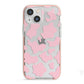 Pink Cow Print iPhone 13 Mini TPU Impact Case with Pink Edges