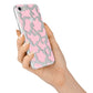 Pink Cow Print iPhone 7 Bumper Case on Silver iPhone Alternative Image