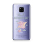 Pink Dino Happy Fathers Day Custom Huawei Mate 20X Phone Case