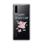 Pink Dino Happy Fathers Day Custom Huawei P30 Phone Case