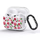 Pink Floral AirPods Pro Glitter Case Side Image