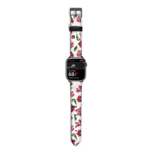 Pink Floral Watch Strap