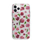 Pink Floral Apple iPhone 11 Pro Max in Silver with Bumper Case