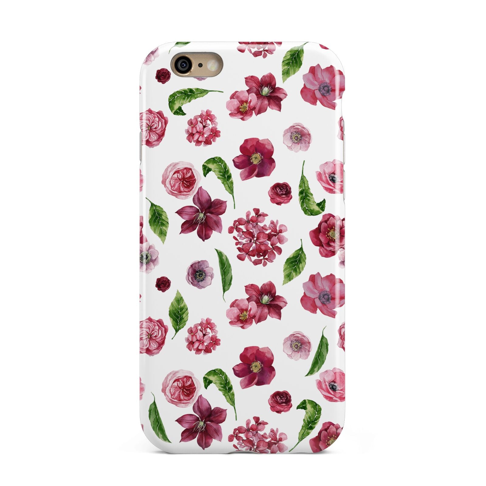 Pink Floral Apple iPhone 6 3D Tough Case