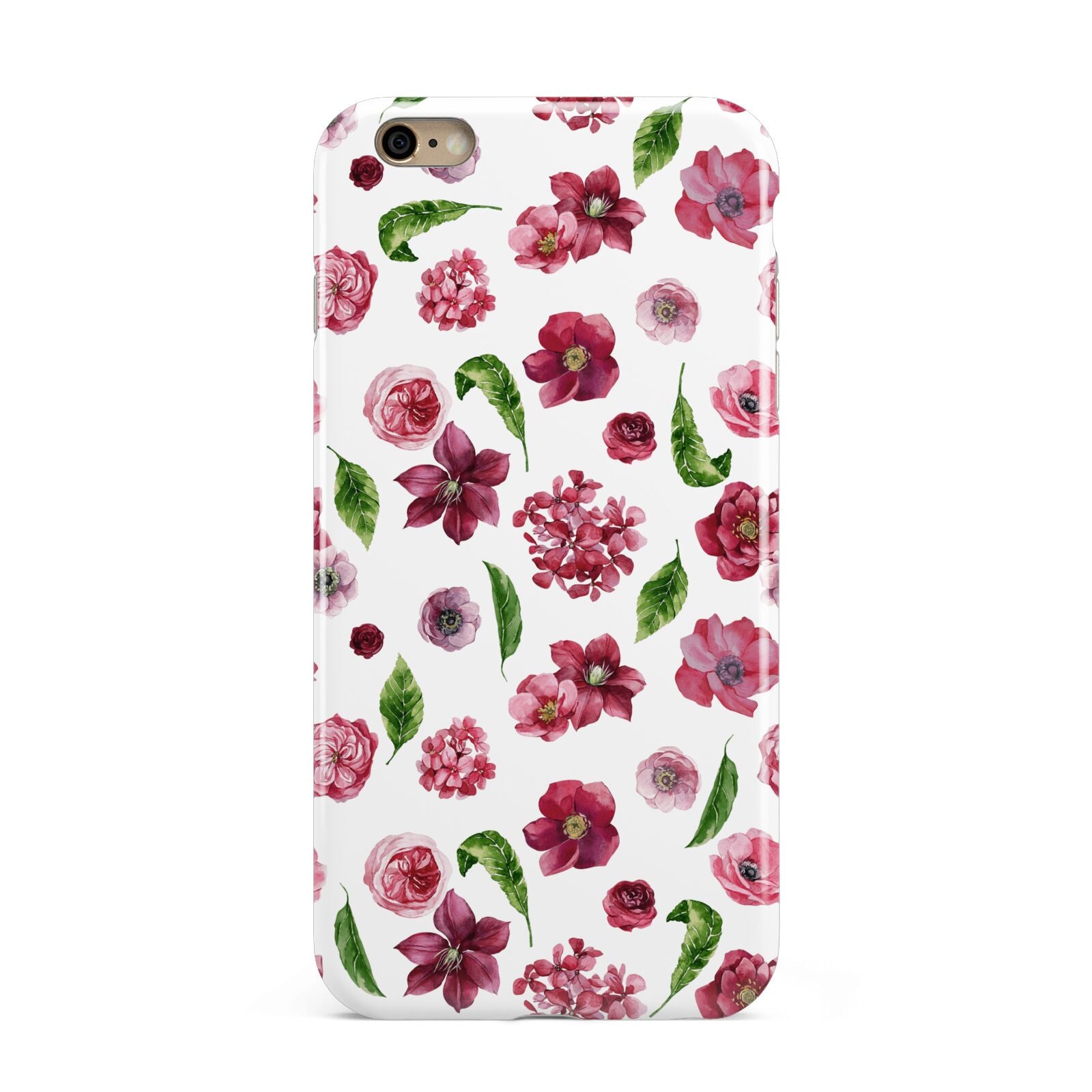 Pink Floral Apple iPhone 6 Plus 3D Tough Case