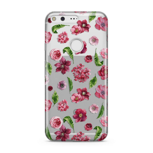 Pink Floral Google Pixel Case