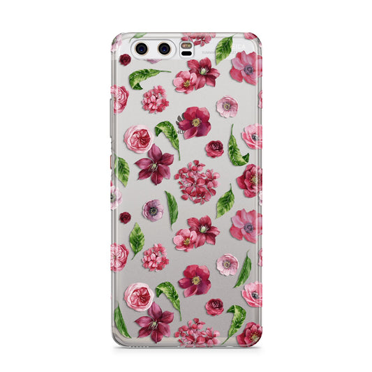 Pink Floral Huawei P10 Phone Case