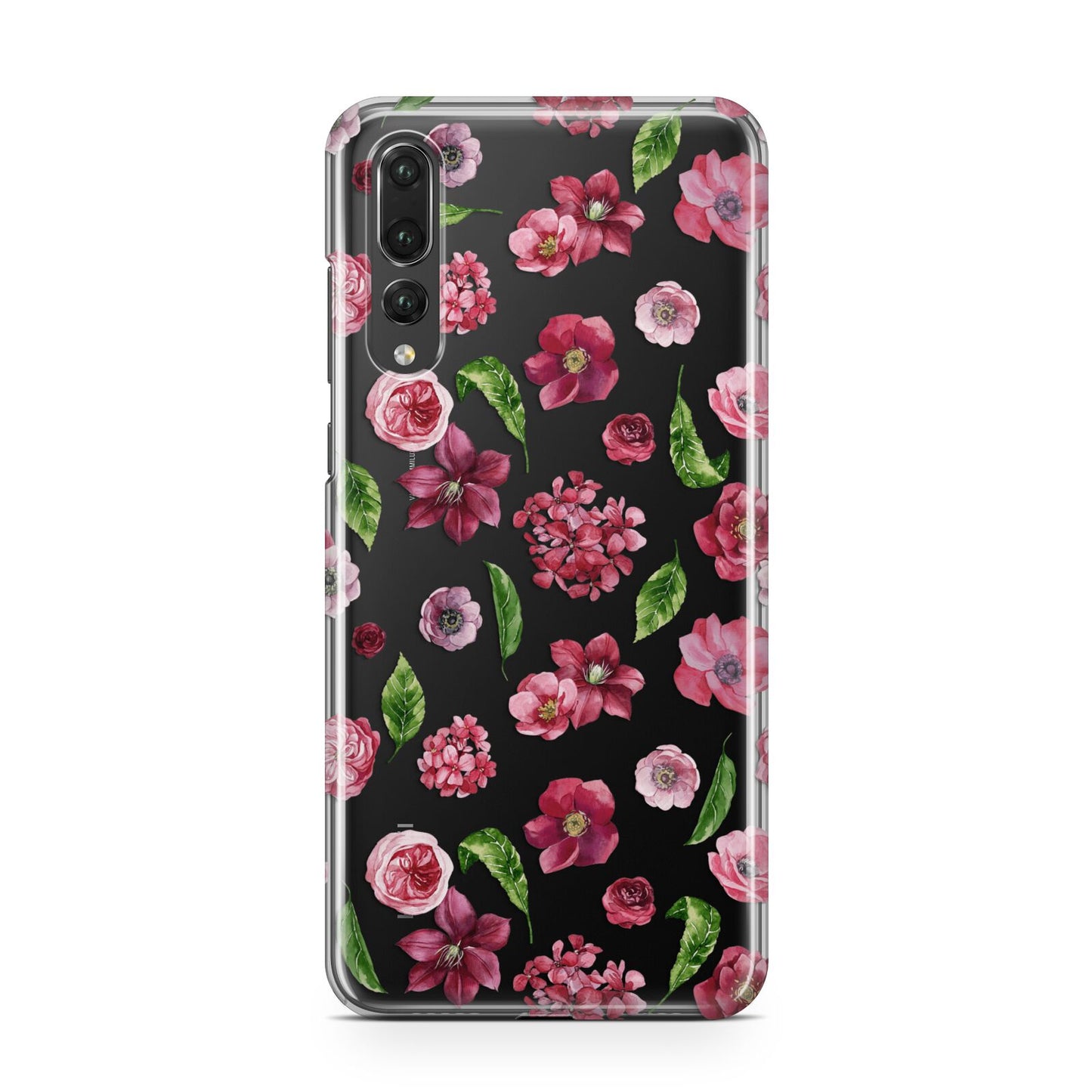 Pink Floral Huawei P20 Pro Phone Case