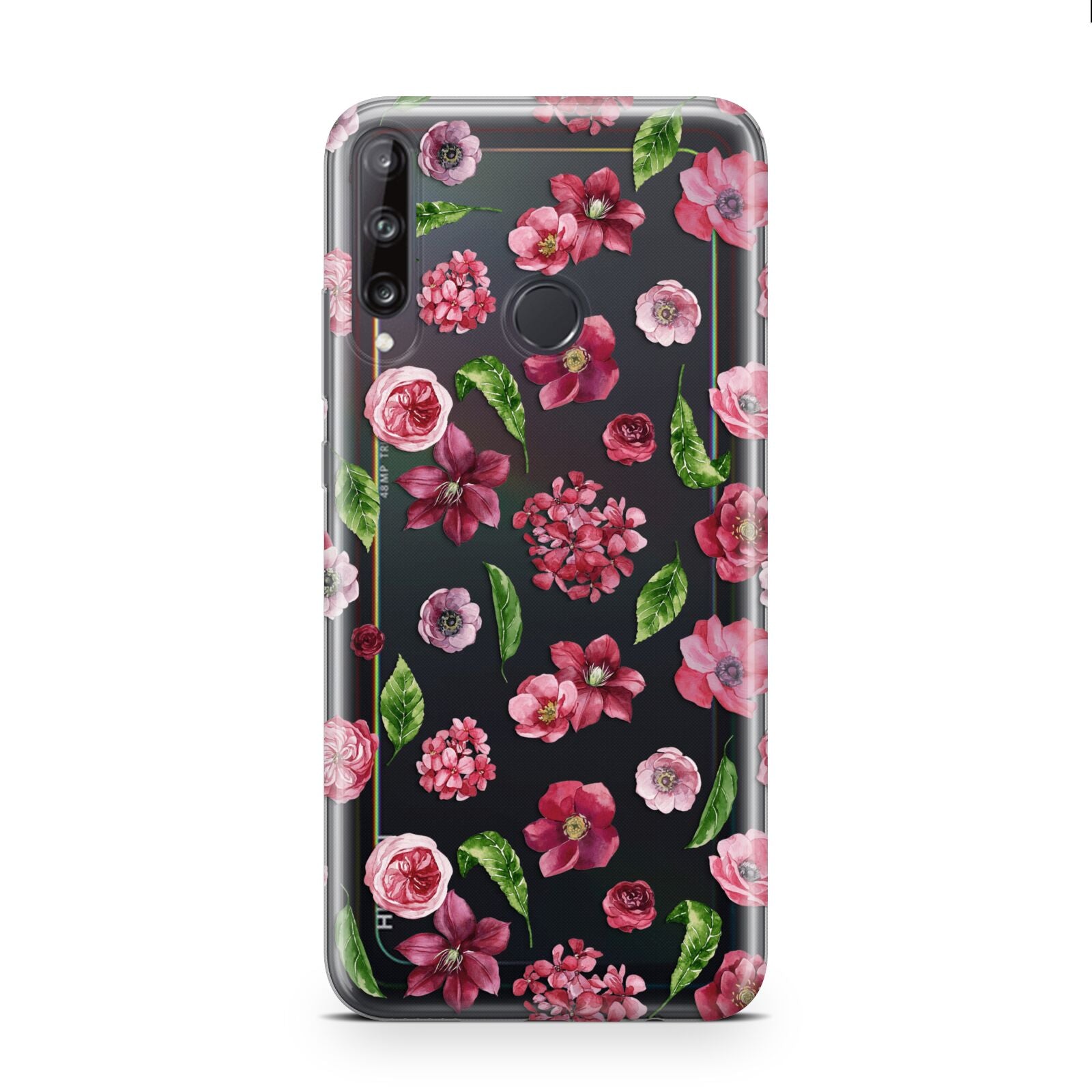 Pink Floral Huawei P40 Lite E Phone Case