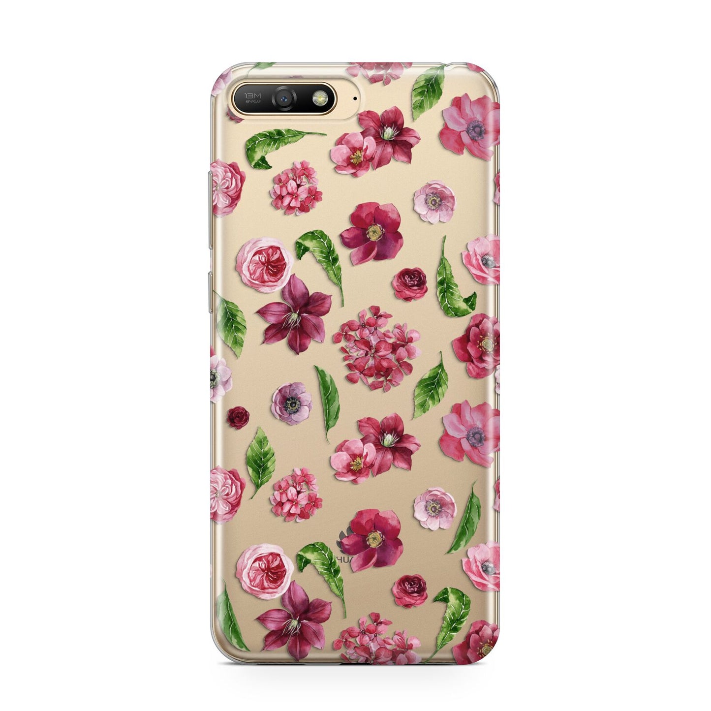 Pink Floral Huawei Y6 2018