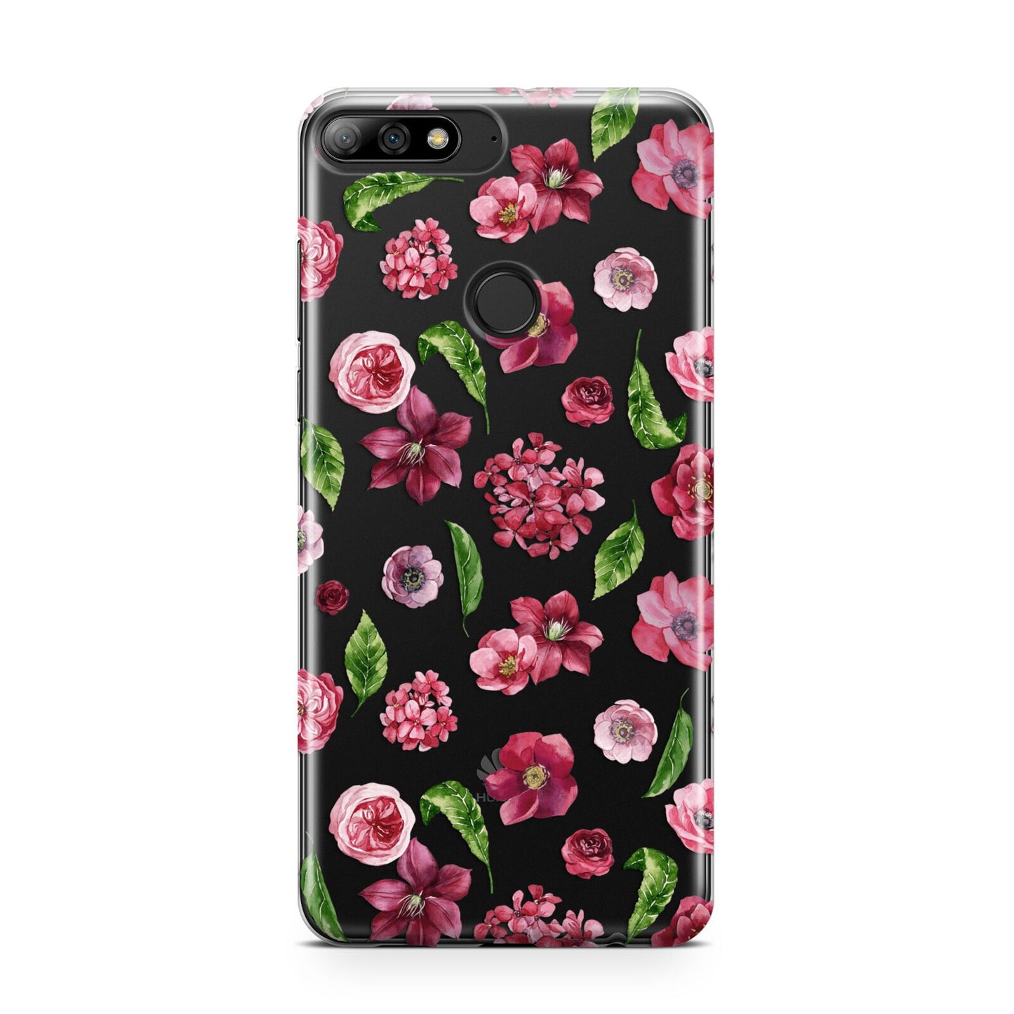 Pink Floral Huawei Y7 2018