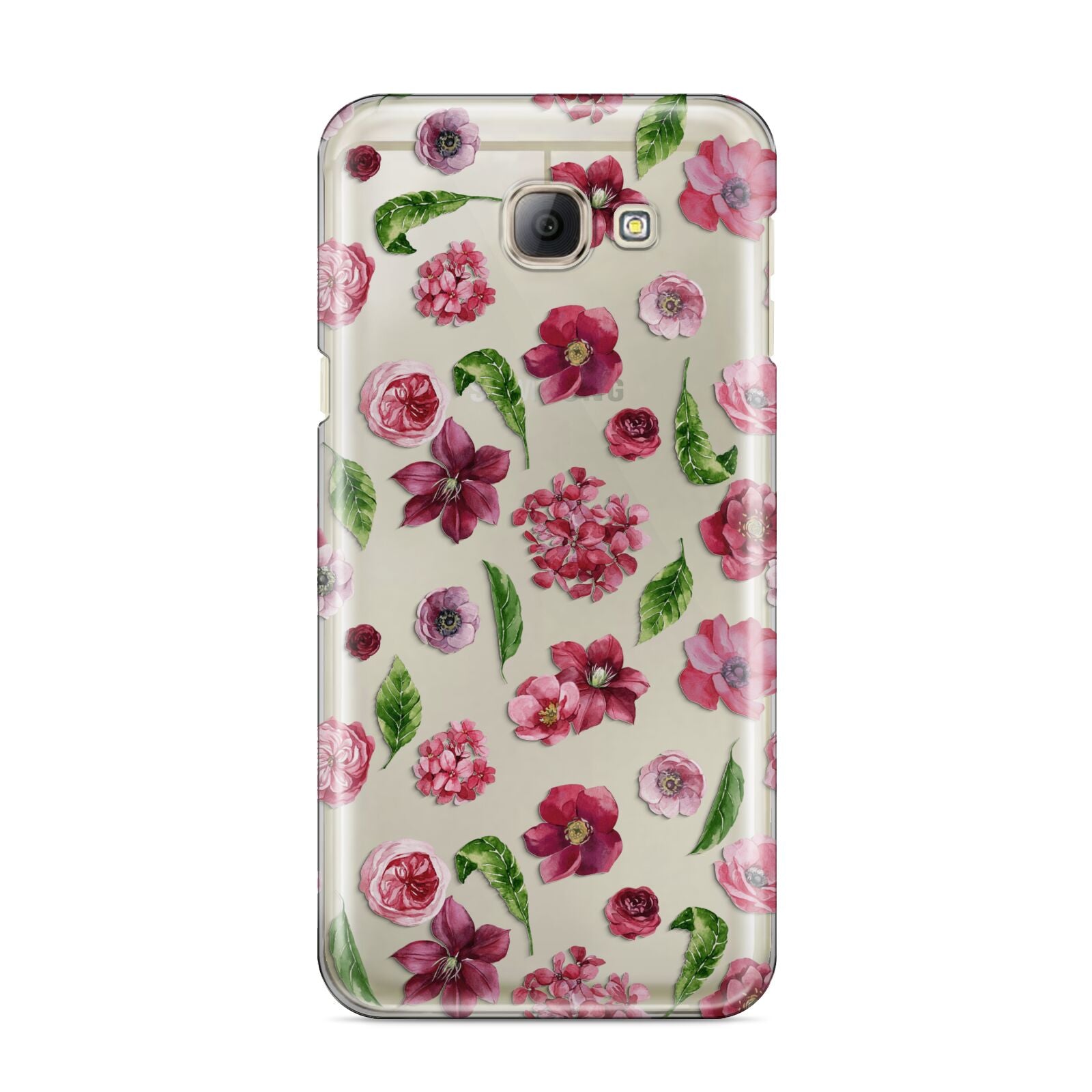 Pink Floral Samsung Galaxy A8 2016 Case