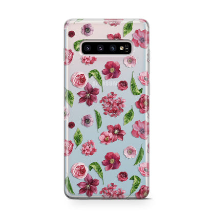 Pink Floral Samsung Galaxy S10 Case