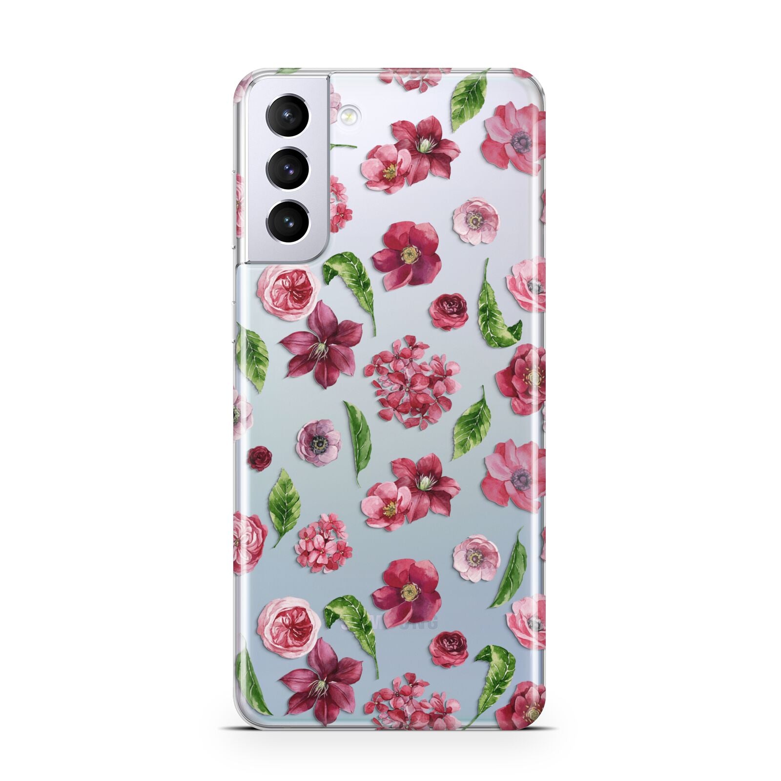 Pink Floral Samsung S21 Plus Case